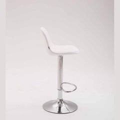 Barhocker Kiel Vollgepolstert Kunstleder - weiß - InfinityMarket