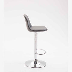 Barhocker Kiel Vollgepolstert Kunstleder - grau - InfinityMarket