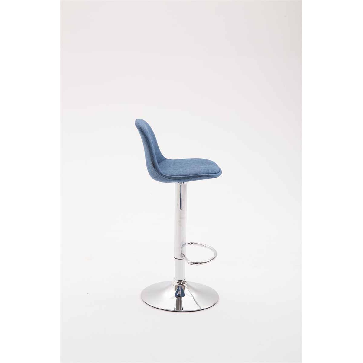 Barhocker Kiel Stoff - blau - InfinityMarket