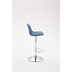 Barhocker Kiel Stoff - blau - InfinityMarket