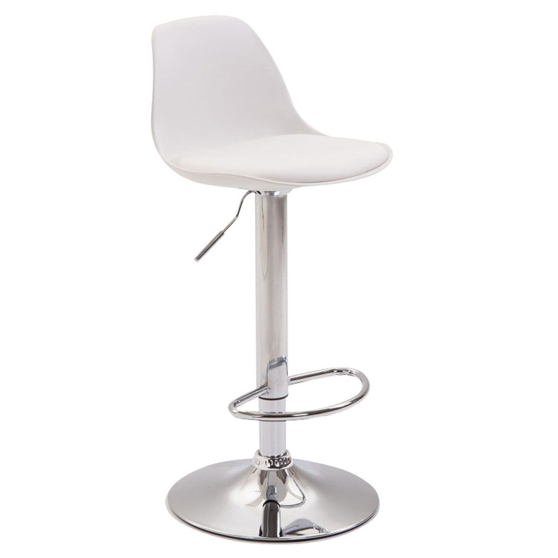 Barhocker Kiel Kunstleder - weiß - InfinityMarket