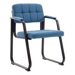 Besucherstuhl Canada B Stoff - blau