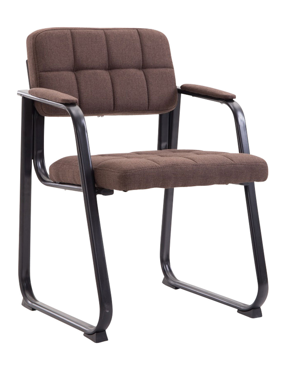 Besucherstuhl Canada B Stoff - braun
