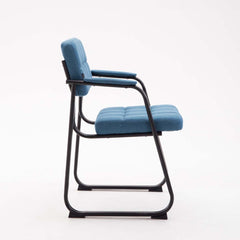 Besucherstuhl Canada B Stoff - blau
