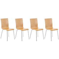 4er Set Besucherstuhl Pepe - natura