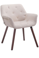 Besucherstuhl Cassidy Stoff walnuss - beige