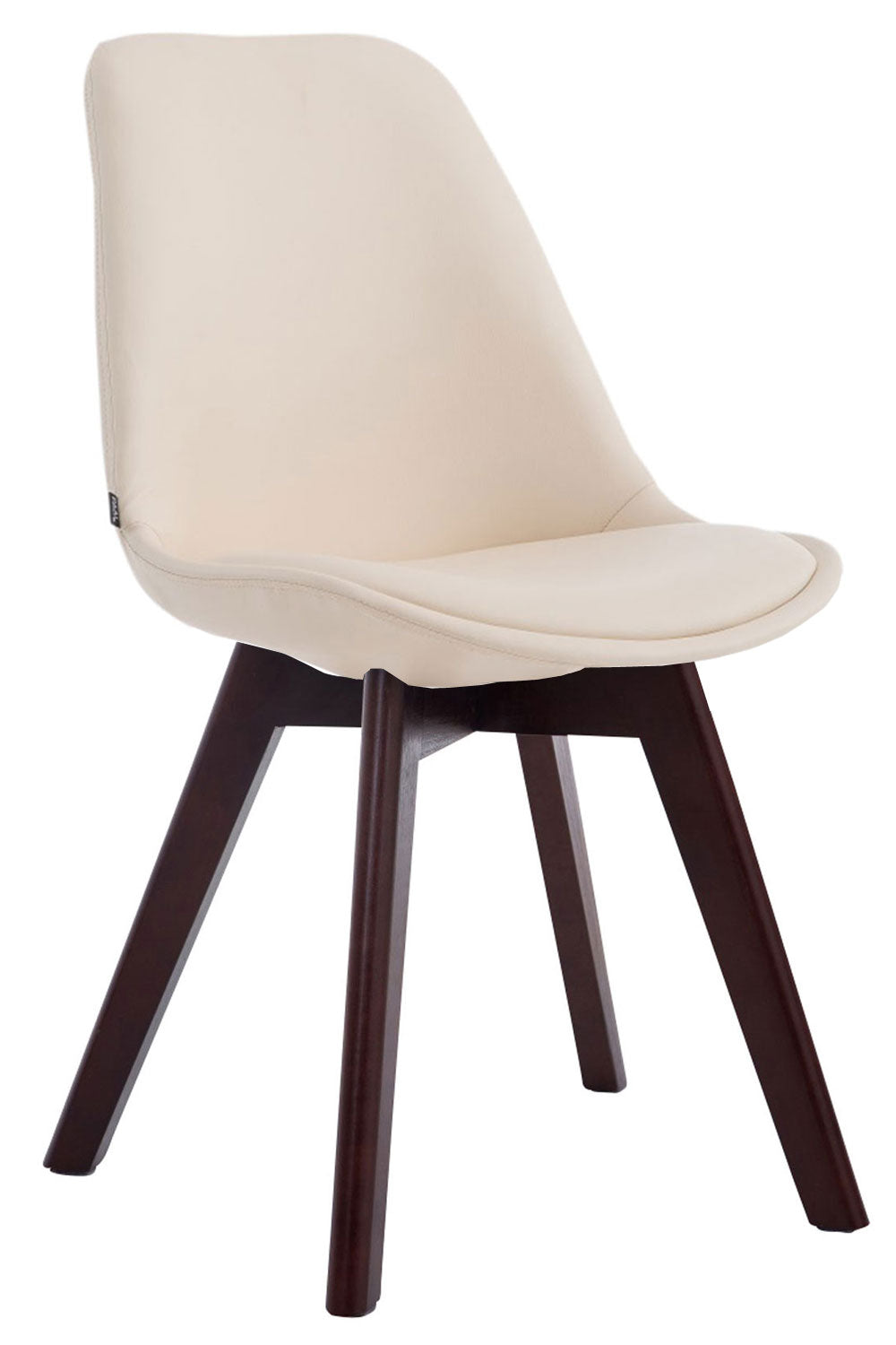 Stuhl Manado Kunstleder Walnuss - creme