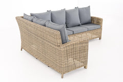 Rundrattan L Garnitur Bermeo 5mm eisengrau - natura
