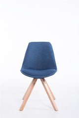Besucherstuhl Toulouse Stoff Natura Square - blau