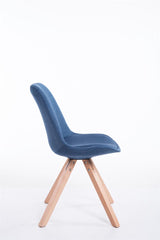 Besucherstuhl Toulouse Stoff Natura Square - blau