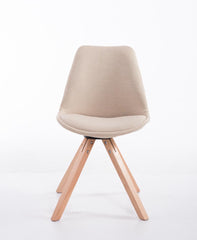 Besucherstuhl Toulouse Stoff Natura Square - creme