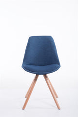 Besucherstuhl Toulouse Stoff Natura Rund - blau