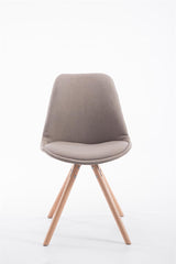 Besucherstuhl Toulouse Stoff Natura Rund - taupe