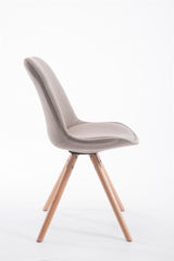 Besucherstuhl Toulouse Stoff Natura Rund - taupe