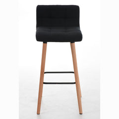 2er Set Barhocker Lincoln Stoff natura - schwarz