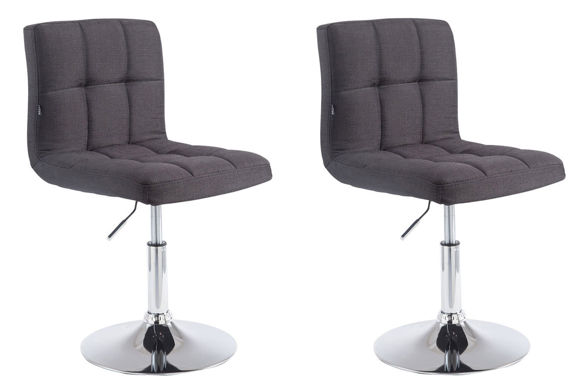 2er Set Lounger Palma V2 Stoff - schwarz