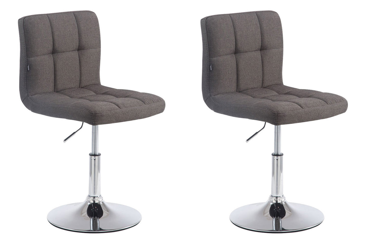 2er Set Lounger Palma V2 Stoff - dunkelgrau by Dropshipping-Europe – Barhocker