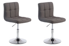 2er Set Lounger Palma V2 Stoff - dunkelgrau by Dropshipping-Europe – Barhocker