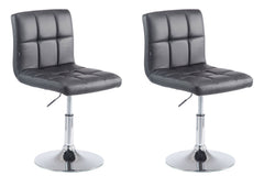 2er Set Lounger Palma V2 Kunstleder - schwarz by Dropshipping-Europe – Barhocker