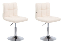 2er Set Lounger Palma V2 Kunstleder - creme by Dropshipping-Europe – Barhocker
