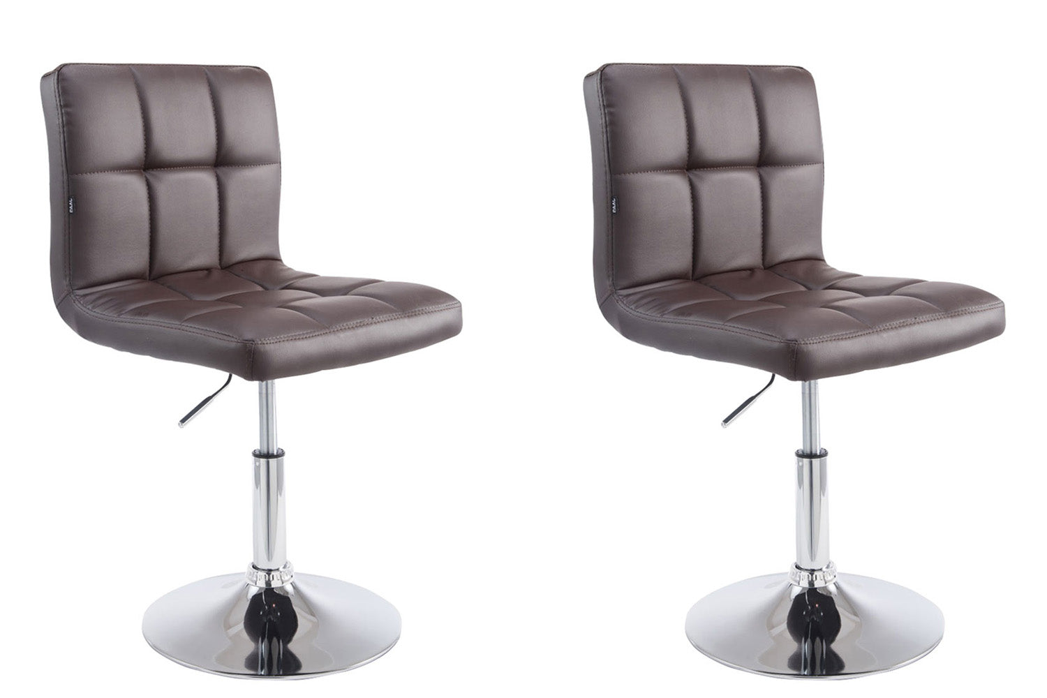 2er Set Lounger Palma V2 Kunstleder - braun by Dropshipping-Europe – Barhocker