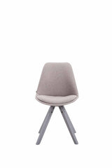 Besucherstuhl Toulouse Stoff Square grau - grau