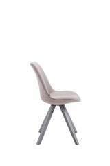 Besucherstuhl Toulouse Stoff Square grau - grau