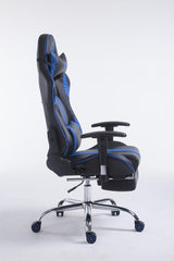 Racing Bürostuhl Limit V2 Kunstleder mit Fußablage - schwarz/blau