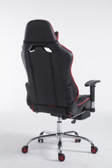 Racing Bürostuhl Limit V2 Kunstleder mit Fußablage - schwarz/rot