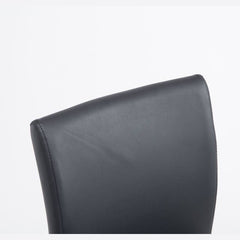 2er Set Barhocker Köln Kunstleder chrom - schwarz