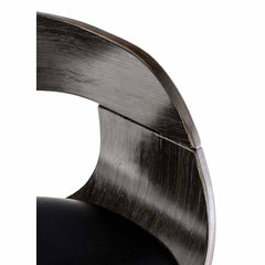 2er Set Barhocker Kingston C Kunstleder - schwarz/grau