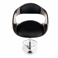 2er Set Barhocker Kingston C Kunstleder - schwarz/grau