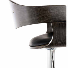 2er Set Barhocker Kingston C Kunstleder - schwarz/grau