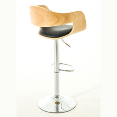 2er Set Barhocker Kingston C Kunstleder - natura/schwarz