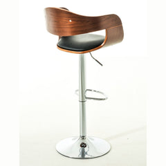 2er Set Barhocker Kingston C Kunstleder - walnuss/schwarz