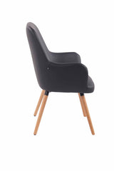 Lounger Aarhus Kunstleder natura - schwarz