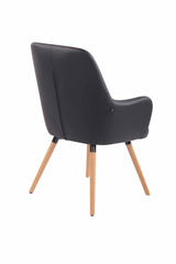 Lounger Aarhus Kunstleder natura - schwarz