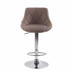 2er Set Barhocker Lazio Stoff C - taupe