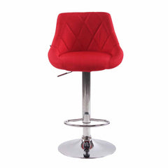 2er Set Barhocker Lazio Stoff C - rot