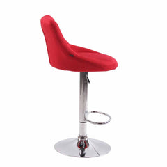 2er Set Barhocker Lazio Stoff C - rot