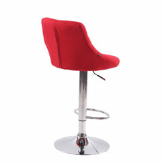 2er Set Barhocker Lazio Stoff C - rot