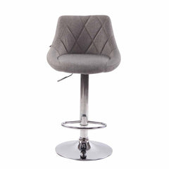 2er Set Barhocker Lazio Stoff C - grau