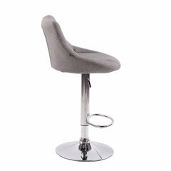 2er Set Barhocker Lazio Stoff C - grau