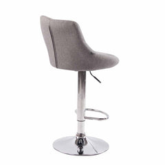 2er Set Barhocker Lazio Stoff C - grau