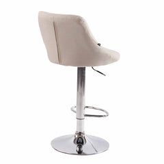 2er Set Barhocker Lazio Stoff C - creme