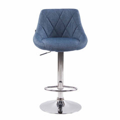 2er Set Barhocker Lazio Stoff C - blau