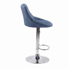 2er Set Barhocker Lazio Stoff C - blau