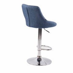 2er Set Barhocker Lazio Stoff C - blau