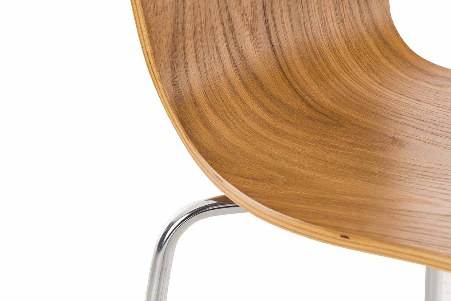 Set di 2 sedie attesa impilabili Aaron in legno di quercia, design classico e intramontabile per ogni ambiente.
