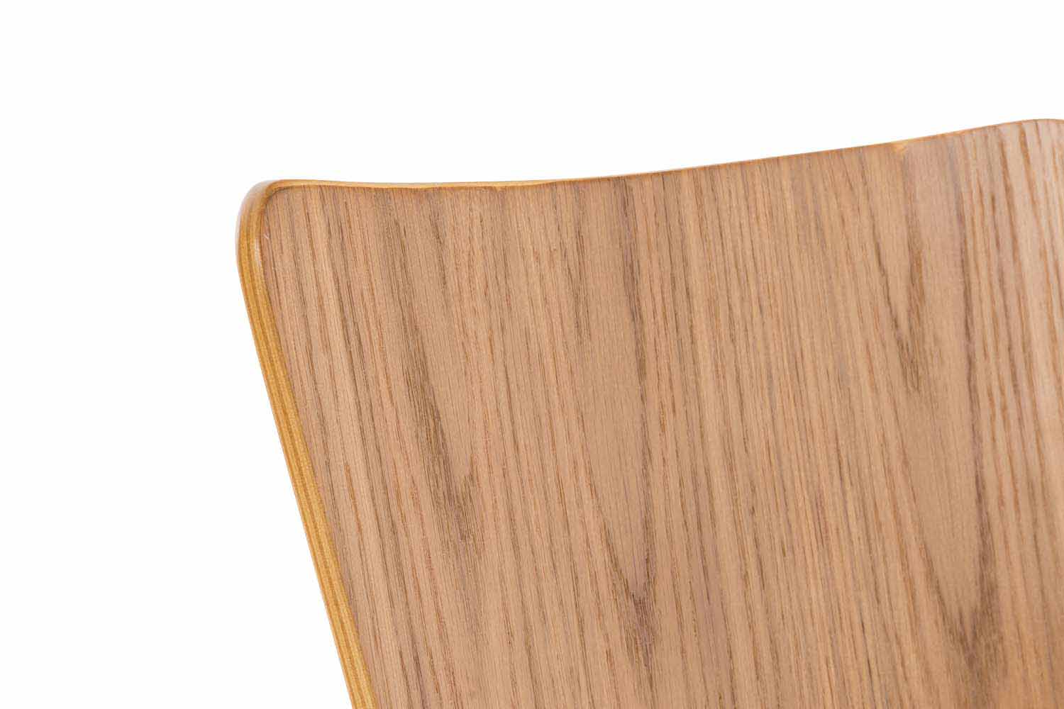 Set di 2 sedie attesa impilabili Aaron in legno di quercia, design classico e intramontabile per ogni ambiente.